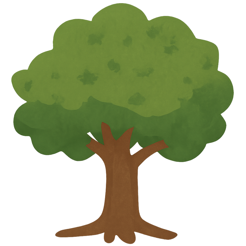 Quem Somos - Fruto Celestial Ilustração de uma árvore representando crescimento e espiritualidade